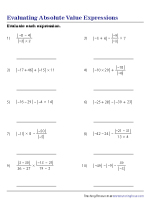 Evaluating Absolute Value Expressions
