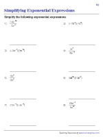 Simplifying Expressions with Positive and Negative Exponents