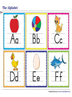 Letters of the Alphabet Flashcards