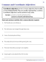 Commas and Coordinate Adjectives