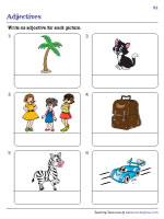 Describing Pictures with Adjectives