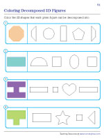 Coloring the Constituent 2D Figures