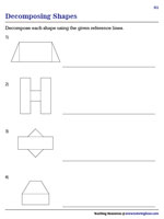 Decomposing Shapes Using the Reference Line