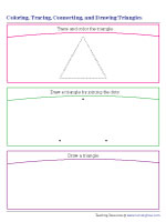 Coloring, Tracing, Connecting, and Drawing Triangles