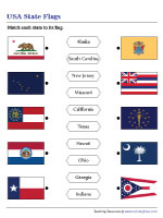 Matching U.S. States to Their Flags