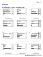 abacus worksheets