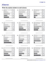 abacus worksheets