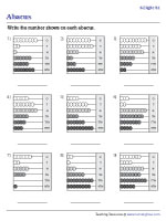 Abacus - Reading 6-Digit Numbers