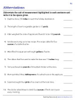 Abbreviating Units of Measurement