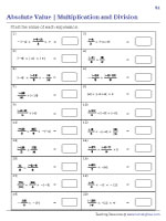 Multiplication and Division