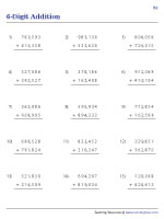 6-Digit Addition - Standard