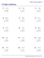 Adding 2-Digit Numbers - Without Regrouping