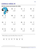 Decoding Riddles - Sums within 10