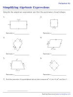 Simplifying Expressions - Finding Perimeter of Quadrilaterals