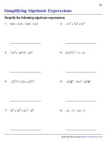 Simplifying Expressions - Multiple Variables