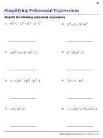 Simplifying Polynomial Expressions