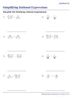 Simplifying Rational Expressions