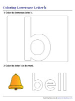 Coloring Lowercase Letter b