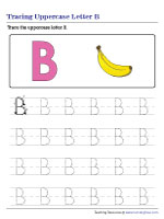 Tracing Uppercase Letter B