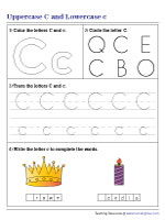 Uppercase C and Lowercase c Mixed Review