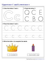 Uppercase C and Lowercase c Mixed Review