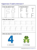 Uppercase F and Lowercase f Mixed Review