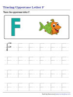 Tracing Uppercase Letter F