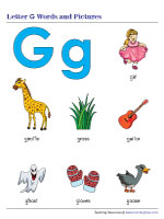 Letter G Worksheets