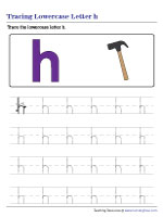 Tracing Lowercase Letter h