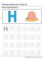 Tracing Uppercase Letter H