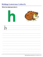 Writing Lowercase Letter h