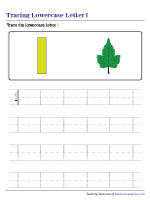 Tracing Lowercase Letter l