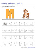 Tracing Uppercase Letter M