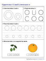 Uppercase O and Lowercase o - Mixed Review