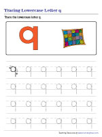 Tracing Lowercase Letter q