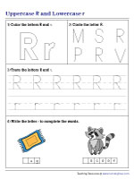 Uppercase R and Lowercase r Mixed Review