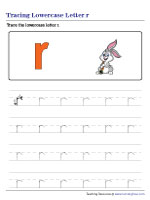 Tracing Lowercase Letter r