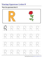 Tracing Uppercase Letter R