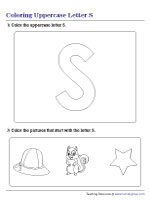 Coloring Uppercase Letter S