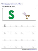 Tracing Lowercase Letter s