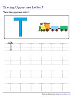 Tracing Uppercase Letter T
