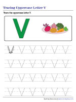 Tracing Uppercase Letter V