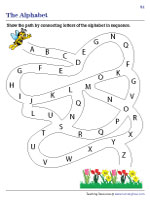 Uppercase Letters Maze