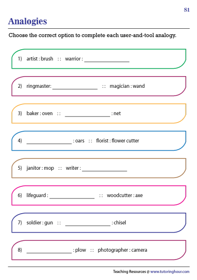 User-Tool Analogies