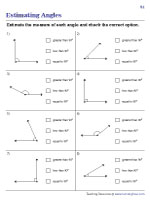 Estimating Acute and Obtuse Angles