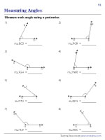 Measuring Angles - Inner and Outer Scales of a Protractor