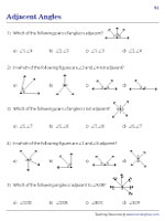 Adjacent Angles - MCQs