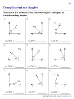 Complementary Angles forming Right Angles