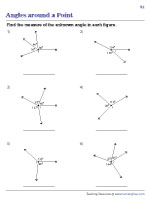 Finding the Unknown Angle Using Multiple Known Angles