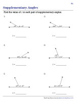 Supplementary Angles and Linear Expressions